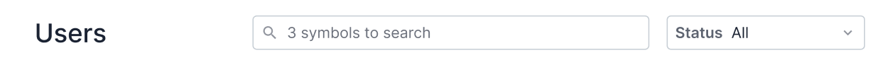 Manage Users page header