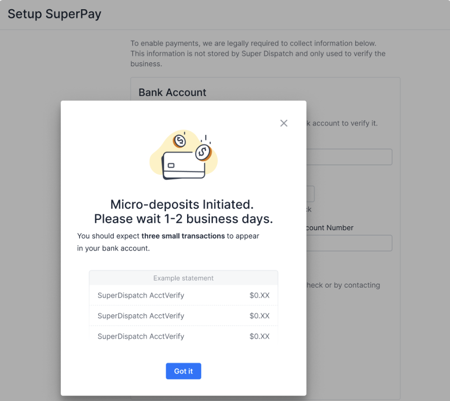 Micro-deposit verification