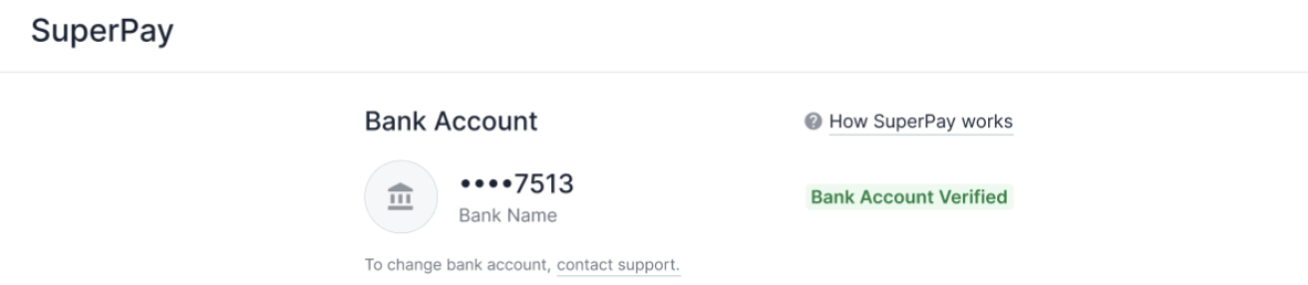 SuperPay setup complete